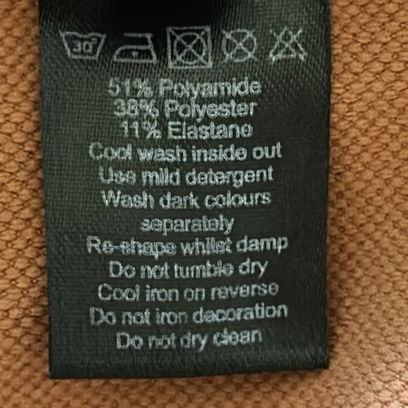 Alphalete Leggings High Rise Seamless Full Length Workout Tights Clay Size Large - Picture 6 of 7